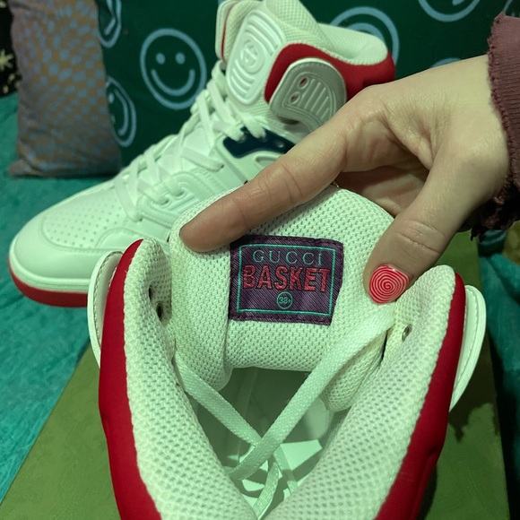 GUCCI basket sneaker (womens US 8.5) - Picture 6 of 7
